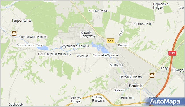 mapa Ośrodek-Wyżnica, Ośrodek-Wyżnica na mapie Targeo