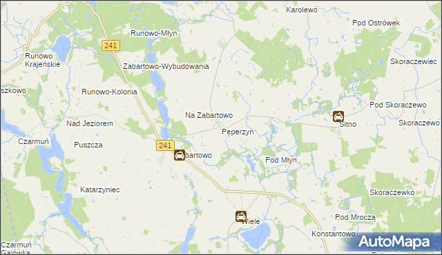 mapa Pęperzyn, Pęperzyn na mapie Targeo