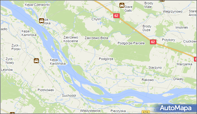 mapa Podgórze gmina Mała Wieś, Podgórze gmina Mała Wieś na mapie Targeo