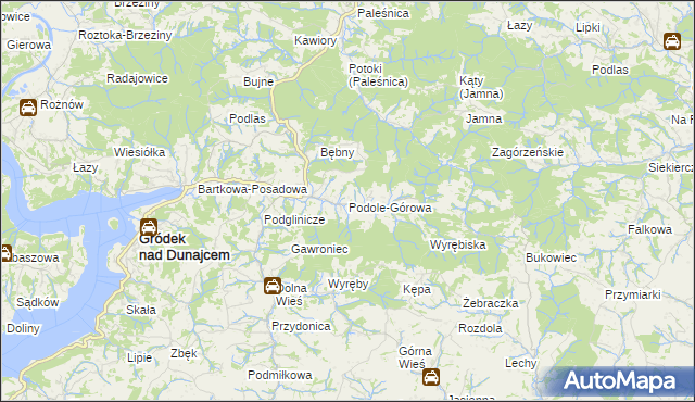 mapa Podole-Górowa, Podole-Górowa na mapie Targeo