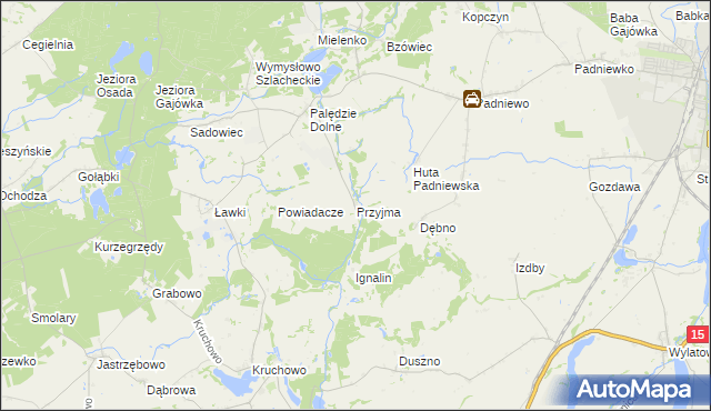 mapa Przyjma gmina Mogilno, Przyjma gmina Mogilno na mapie Targeo