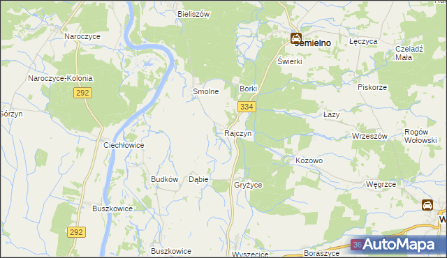 mapa Rajczyn, Rajczyn na mapie Targeo