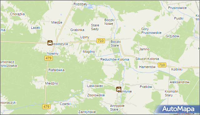mapa Reduchów-Kolonia, Reduchów-Kolonia na mapie Targeo