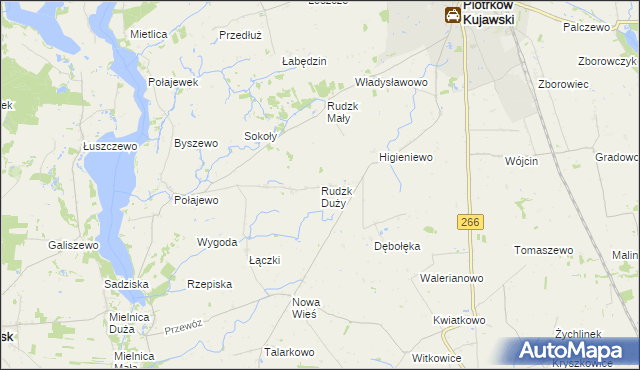 mapa Rudzk Duży, Rudzk Duży na mapie Targeo