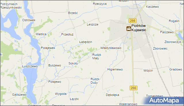 mapa Rudzk Mały, Rudzk Mały na mapie Targeo