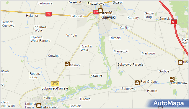 mapa Rzadka Wola-Parcele, Rzadka Wola-Parcele na mapie Targeo
