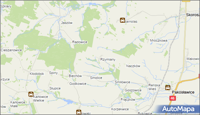 mapa Rzymiany, Rzymiany na mapie Targeo