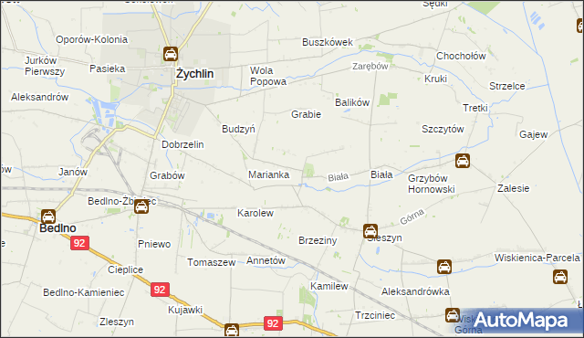 mapa Śleszynek, Śleszynek na mapie Targeo