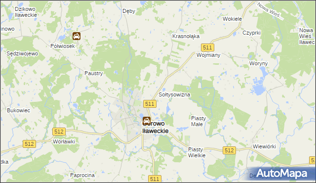 mapa Sołtysowizna, Sołtysowizna na mapie Targeo