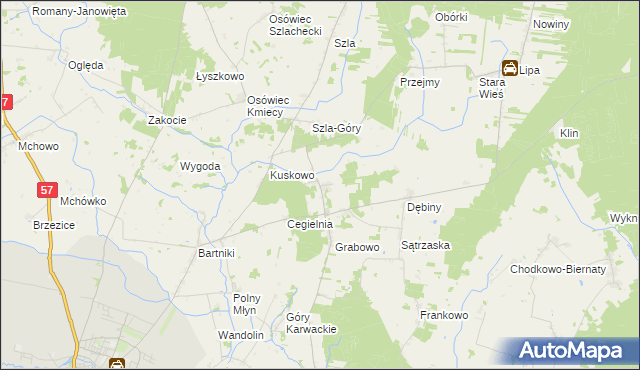 mapa Stara Krępa, Stara Krępa na mapie Targeo