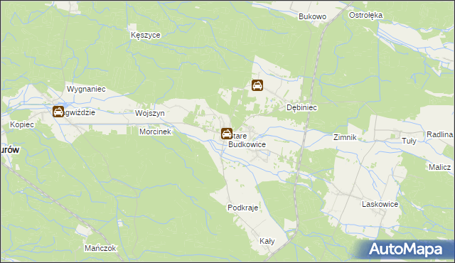 mapa Stare Budkowice, Stare Budkowice na mapie Targeo