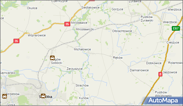 mapa Stary Zamek, Stary Zamek na mapie Targeo