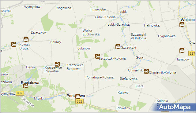 mapa Szczuczki-Kolonia, Szczuczki-Kolonia na mapie Targeo