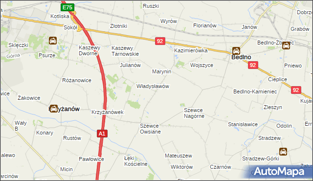 mapa Szewce-Walentyna, Szewce-Walentyna na mapie Targeo