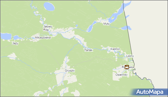 mapa Tartak gmina Płaska, Tartak gmina Płaska na mapie Targeo