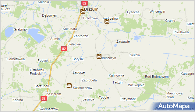 mapa Wereszczyn, Wereszczyn na mapie Targeo