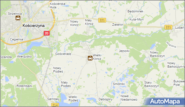 mapa Wielki Klincz, Wielki Klincz na mapie Targeo