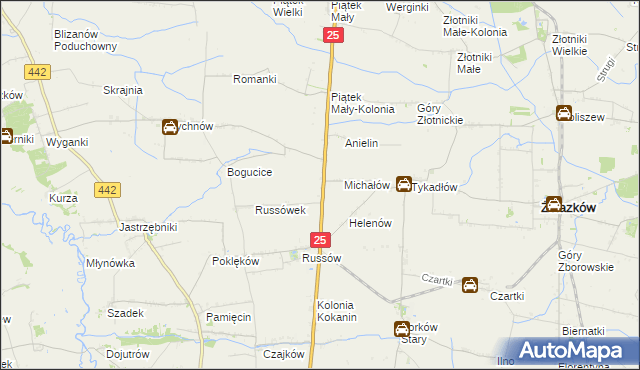 mapa Witoldów gmina Żelazków, Witoldów gmina Żelazków na mapie Targeo