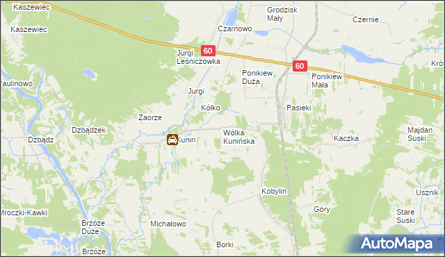 mapa Wólka Kunińska, Wólka Kunińska na mapie Targeo