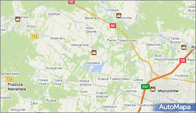 mapa Wręcza, Wręcza na mapie Targeo