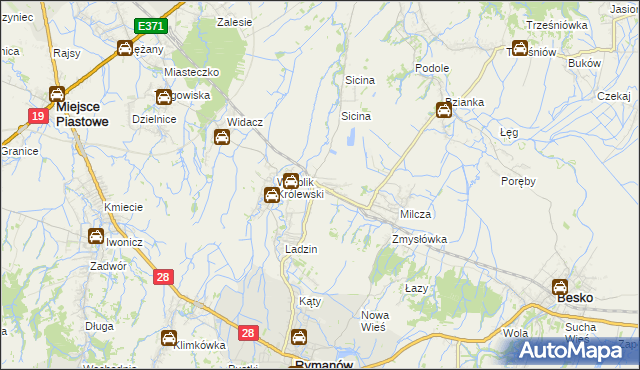 mapa Wróblik Szlachecki, Wróblik Szlachecki na mapie Targeo