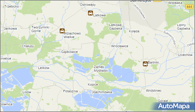 mapa Wrocławice Osada, Wrocławice Osada na mapie Targeo