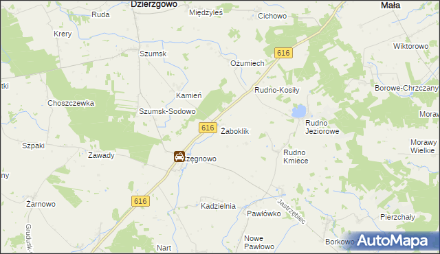 mapa Żaboklik, Żaboklik na mapie Targeo