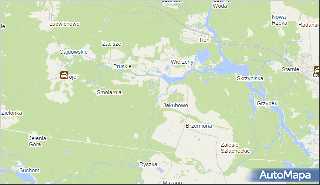 mapa Zgorzały Most, Zgorzały Most na mapie Targeo