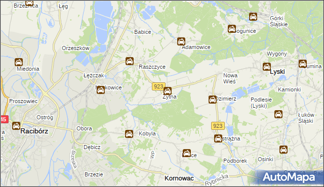 mapa Żytna, Żytna na mapie Targeo