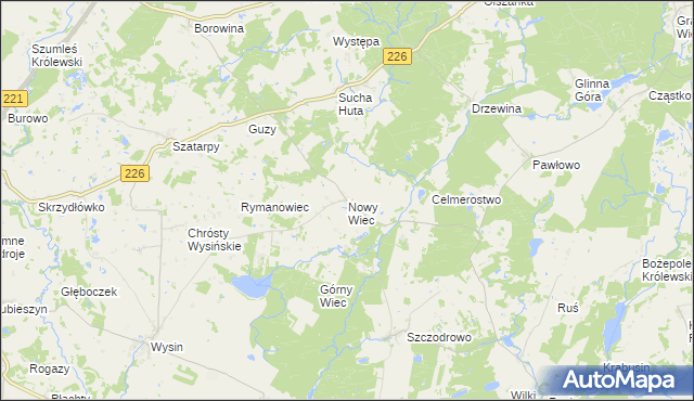 mapa Nowy Wiec, Nowy Wiec na mapie Targeo