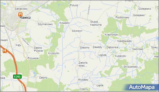 mapa Stwolno, Stwolno na mapie Targeo