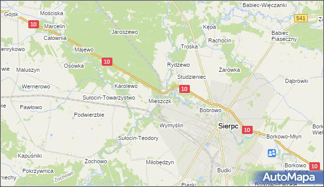 mapa Dwa Młyny, Dwa Młyny na mapie Targeo