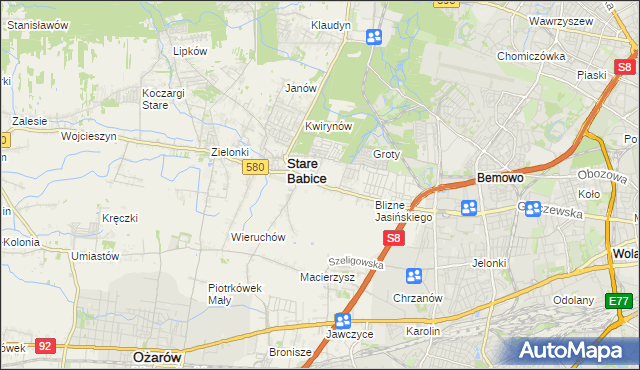 mapa Latchorzew, Latchorzew na mapie Targeo