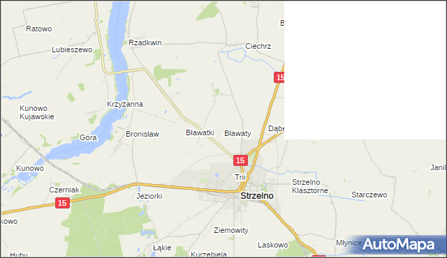 mapa Bławaty, Bławaty na mapie Targeo