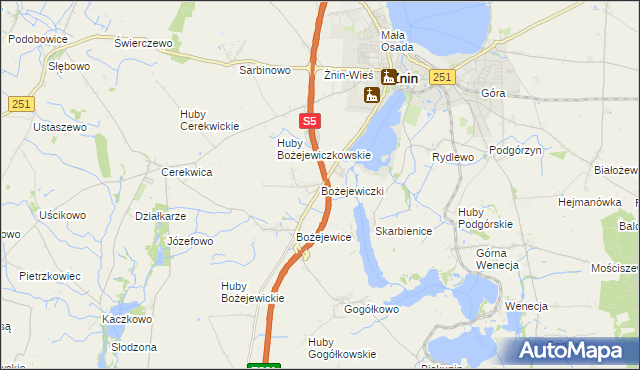 mapa Bożejewiczki, Bożejewiczki na mapie Targeo