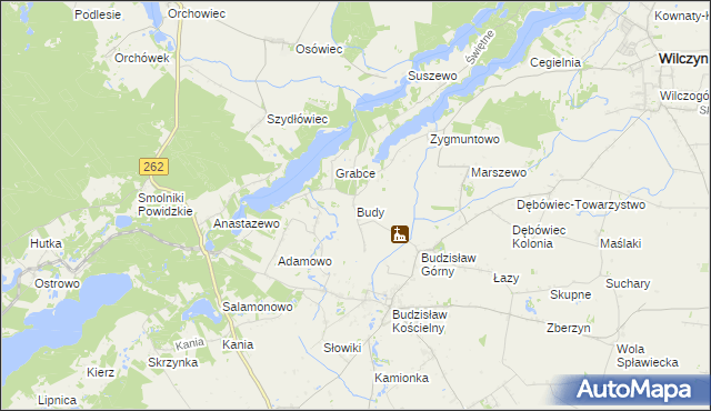 mapa Budy gmina Kleczew, Budy gmina Kleczew na mapie Targeo