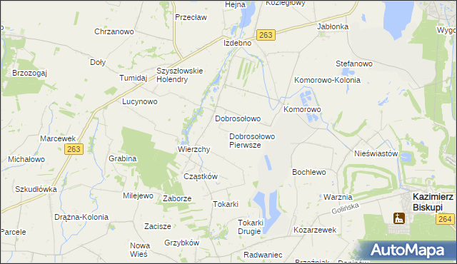 mapa Dobrosołowo Pierwsze, Dobrosołowo Pierwsze na mapie Targeo