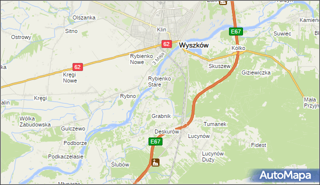 mapa Drogoszewo gmina Wyszków, Drogoszewo gmina Wyszków na mapie Targeo
