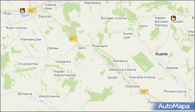 mapa Kaszuby, Kaszuby na mapie Targeo