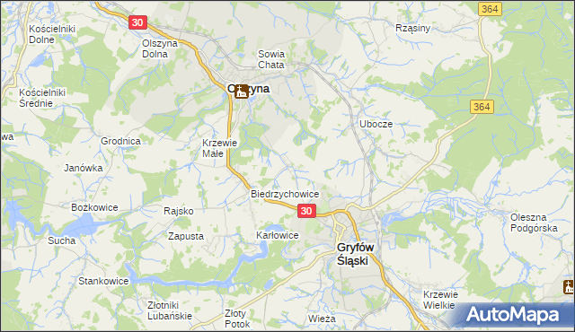 mapa Nowa Świdnica, Nowa Świdnica na mapie Targeo