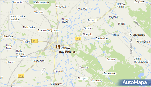 mapa Palaty, Palaty na mapie Targeo
