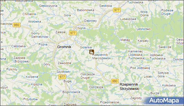 mapa Rzepiennik Marciszewski, Rzepiennik Marciszewski na mapie Targeo