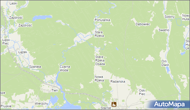 mapa Stara Rzeka Osada, Stara Rzeka Osada na mapie Targeo