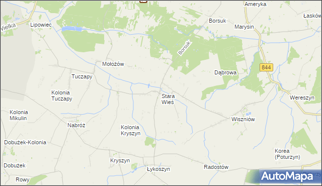 mapa Stara Wieś gmina Mircze, Stara Wieś gmina Mircze na mapie Targeo
