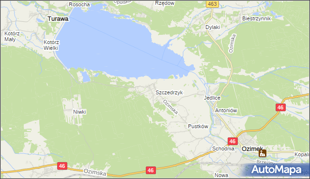 mapa Szczedrzyk, Szczedrzyk na mapie Targeo