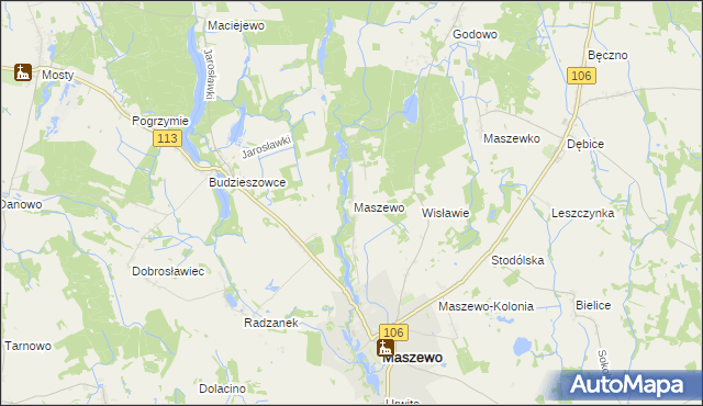 mapa Wisławie, Wisławie na mapie Targeo