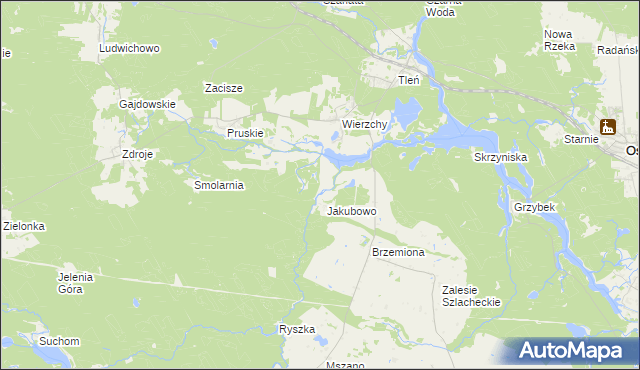 mapa Zgorzały Most, Zgorzały Most na mapie Targeo