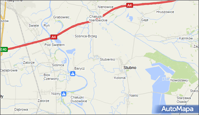 mapa Stubienko, Stubienko na mapie Targeo