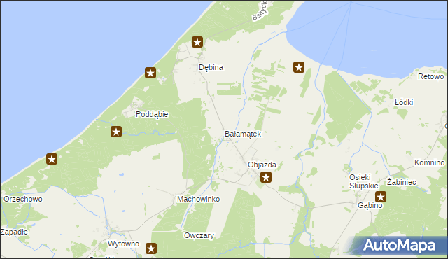 mapa Bałamątek, Bałamątek na mapie Targeo