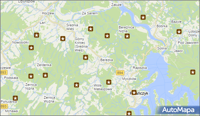 mapa Berezka, Berezka na mapie Targeo